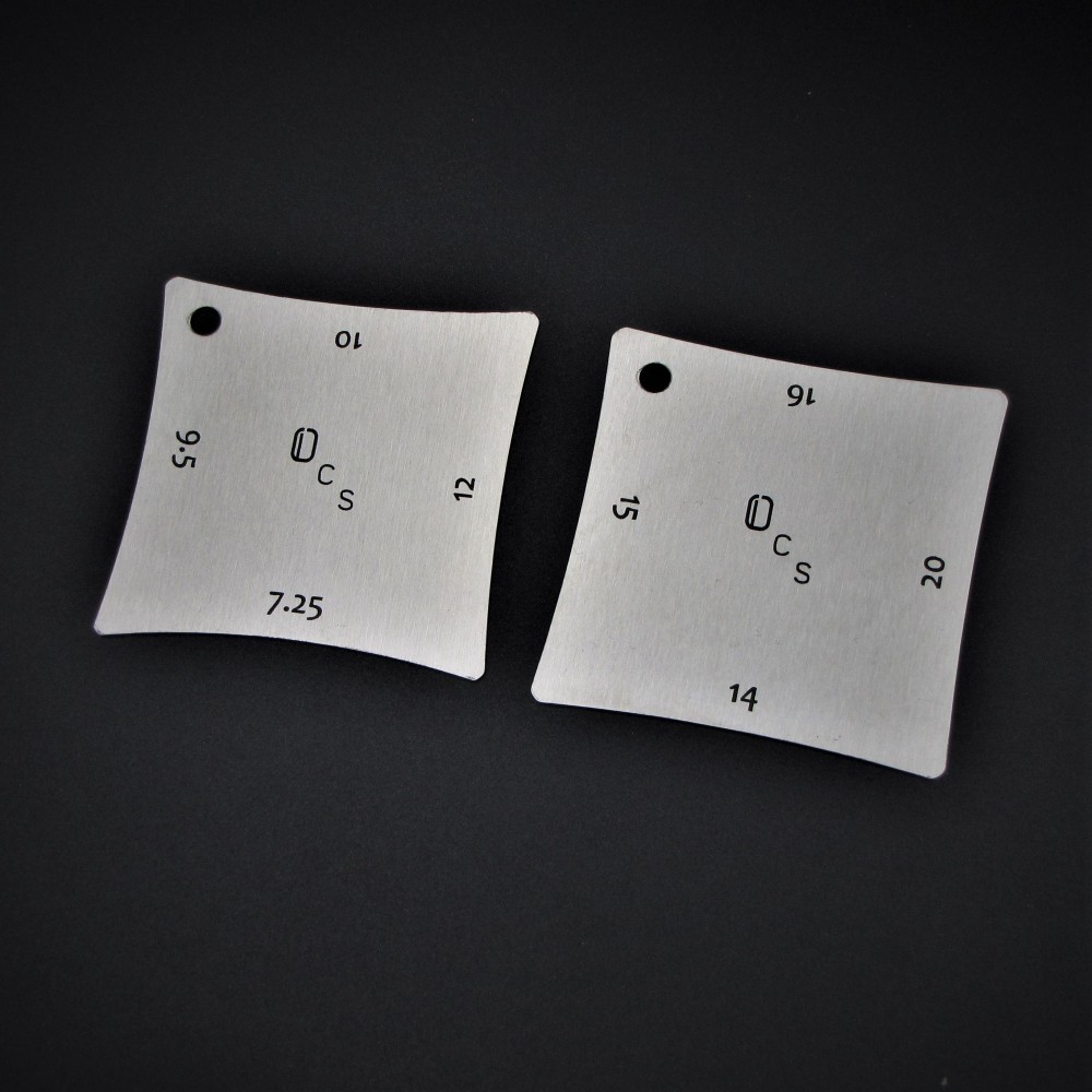 Radius gauges απο ανοξείδωτο ατσάλι