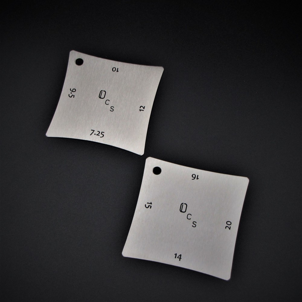 Radius gauges απο ανοξείδωτο ατσάλι