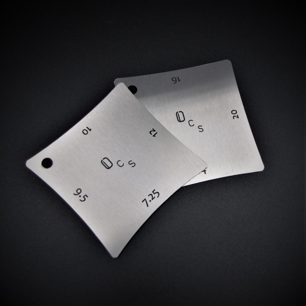 Radius gauges απο ανοξείδωτο ατσάλι