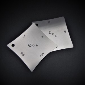 Radius gauges απο ανοξείδωτο ατσάλι