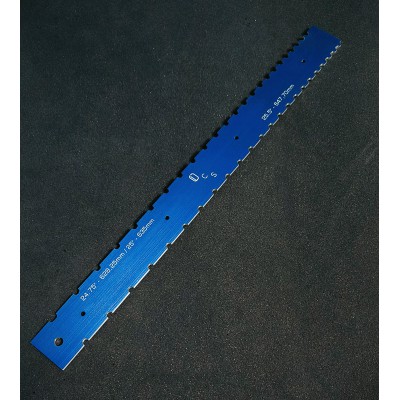 Ίσιος χάρακας ακριβείας με εγκοπές για κιθάρα και μπάσο