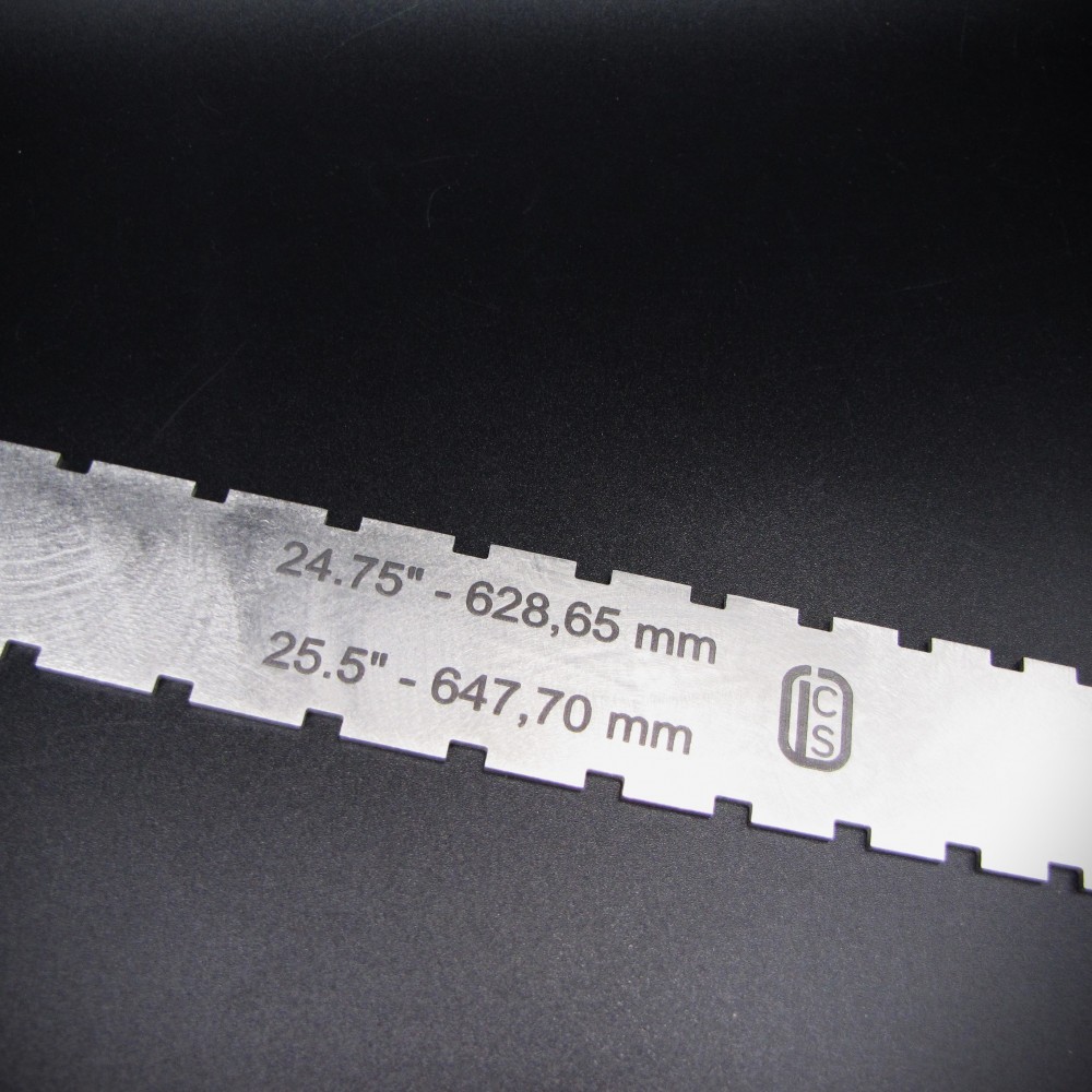 'Iσιος χάρακας με εγκοπές - Laser cut