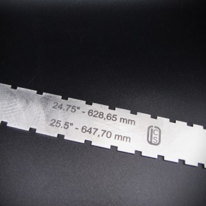 'Iσιος χάρακας με εγκοπές - Laser cut