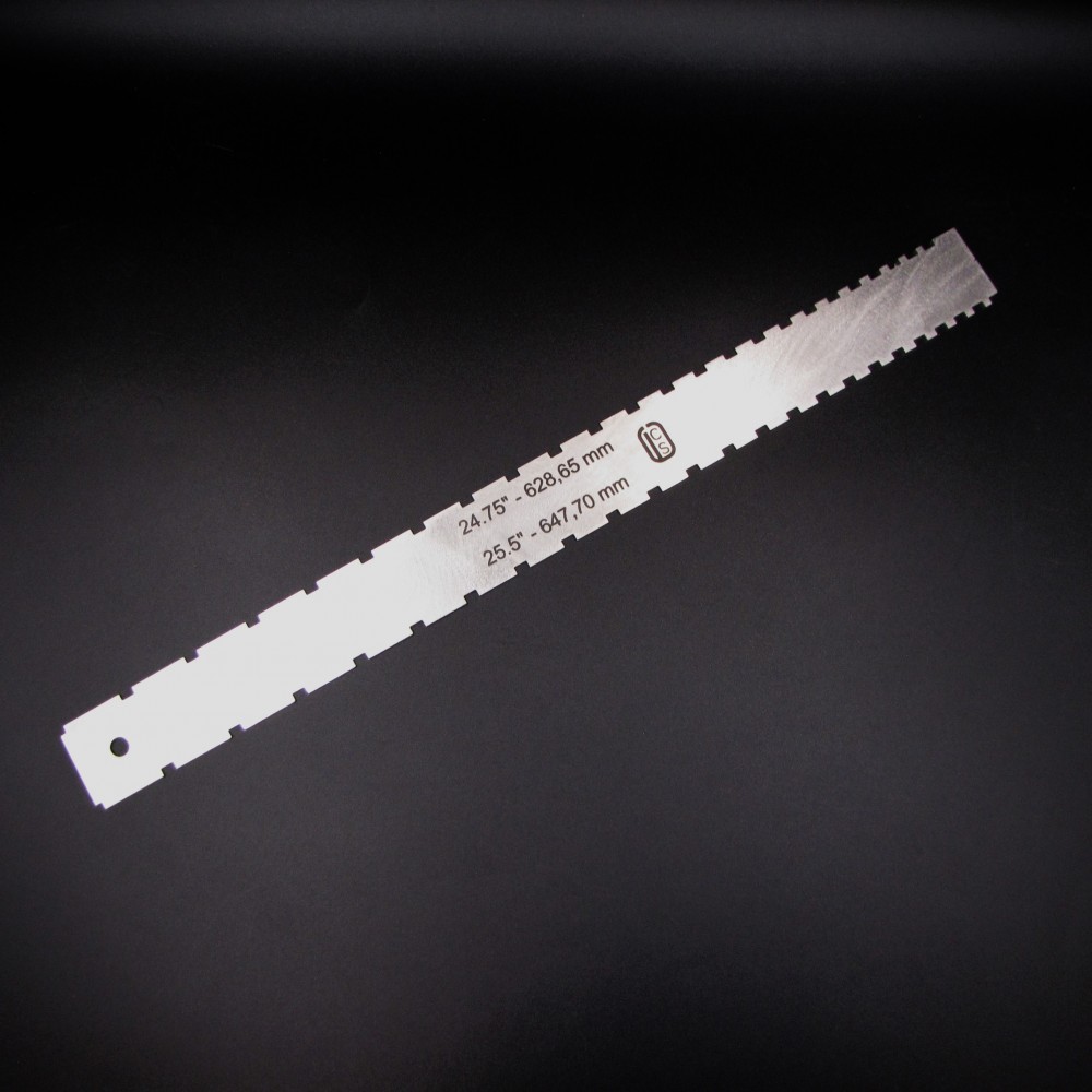 'Iσιος χάρακας με εγκοπές - Laser cut