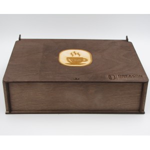 Ξύλινο κουτί αποθήκευσης για τσάι