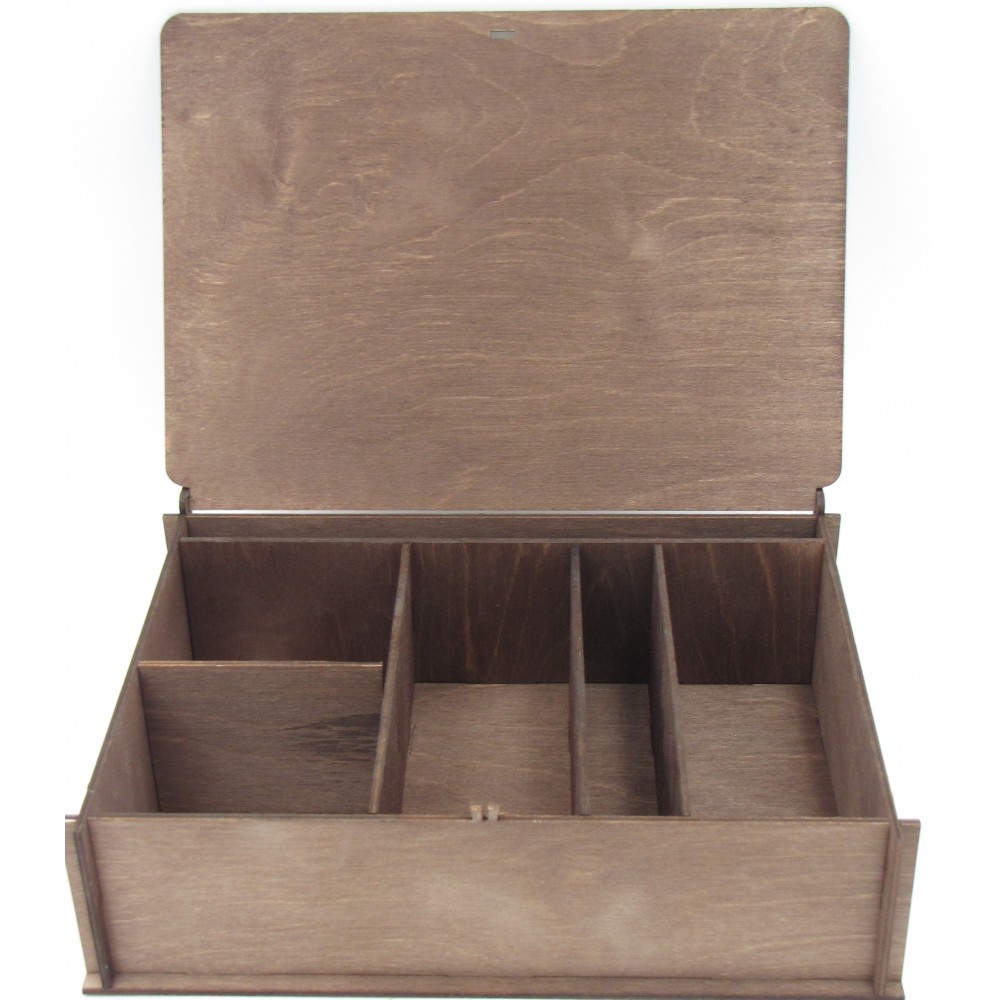 Ξύλινο κουτί αποθήκευσης για τσάι