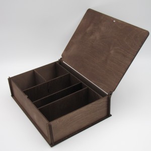 Ξύλινο κουτί αποθήκευσης για τσάι