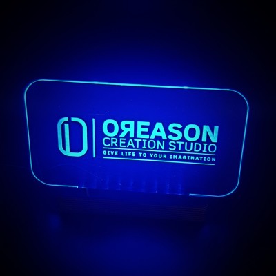 Φωτιστικό plexiglass με λογότυπο ή σχέδιο κατά παραγγελία