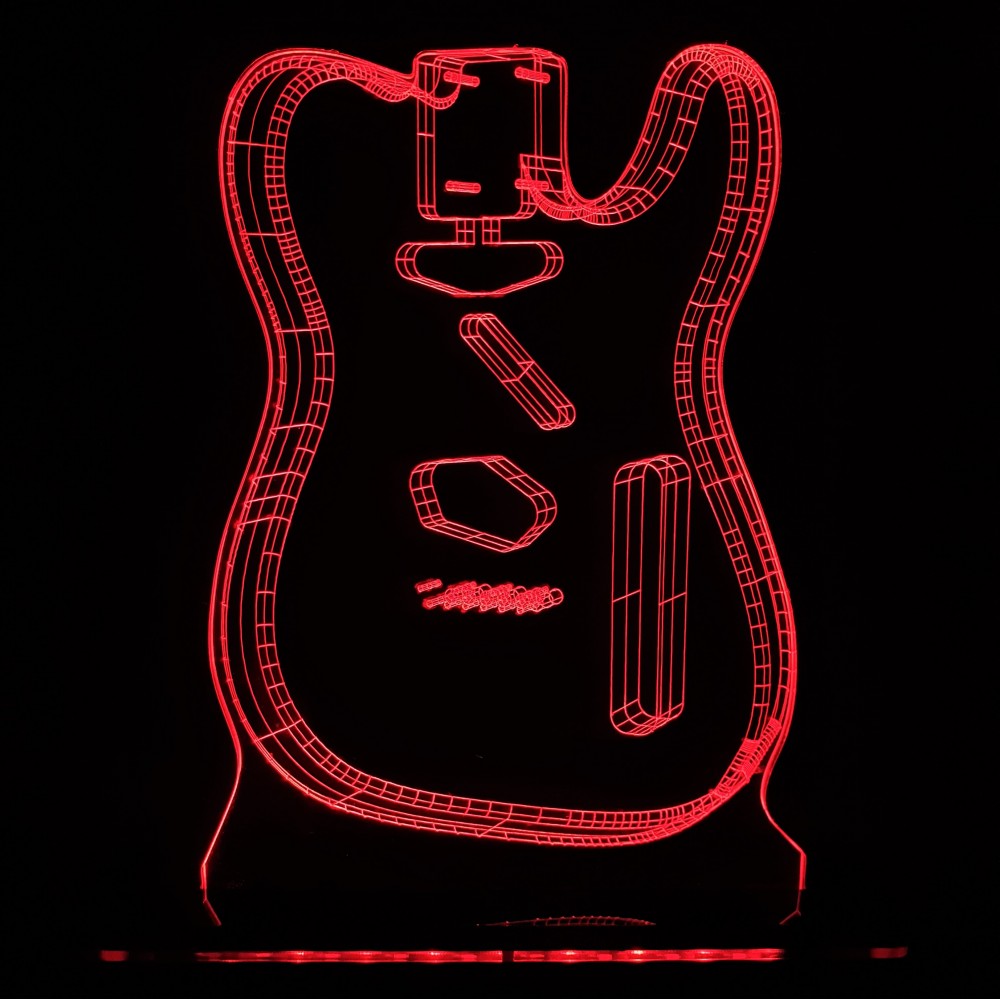 3D επιτραπέζιο φωτιστικό Tele style 