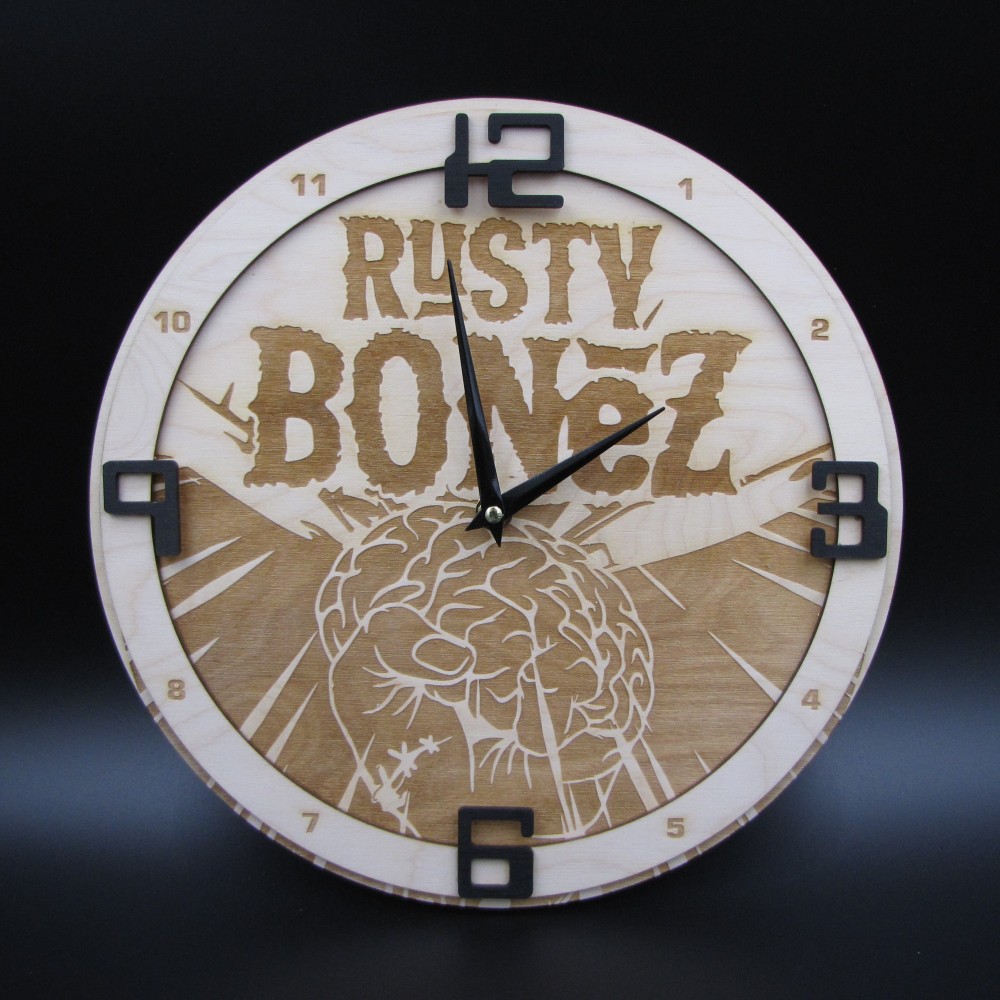 Ρολόι τοίχου συγκροτήματος Rusty Bonez 