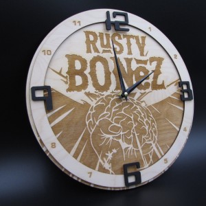 Ρολόι τοίχου συγκροτήματος Rusty Bonez 