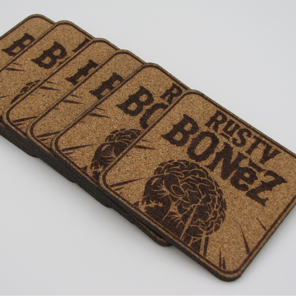 Σετ τετράγωνο σουβέρ Rusty Bonez