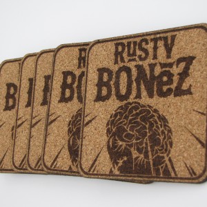 Σετ τετράγωνο σουβέρ Rusty Bonez