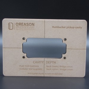 MDF Humbucker routing template για μαγνήτη κιθάρας