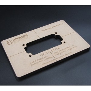 MDF Humbucker routing template για μαγνήτη κιθάρας