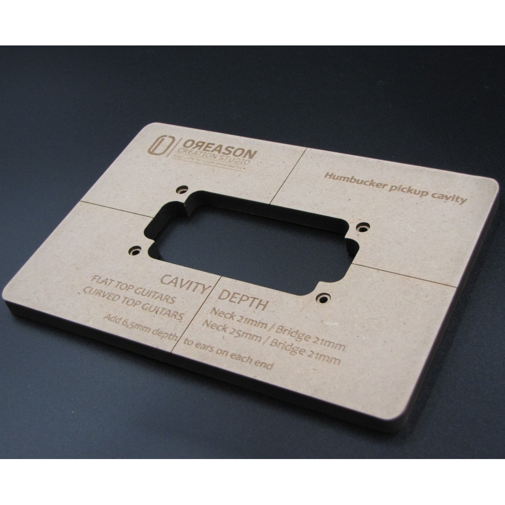 MDF Humbucker routing template για μαγνήτη κιθάρας