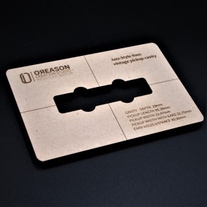 MDF Jazz-style bass routing template για μαγνήτη μπάσου (Vintage)