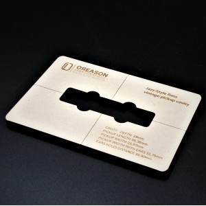 MDF Jazz-style bass routing template για μαγνήτη μπάσου (Vintage)