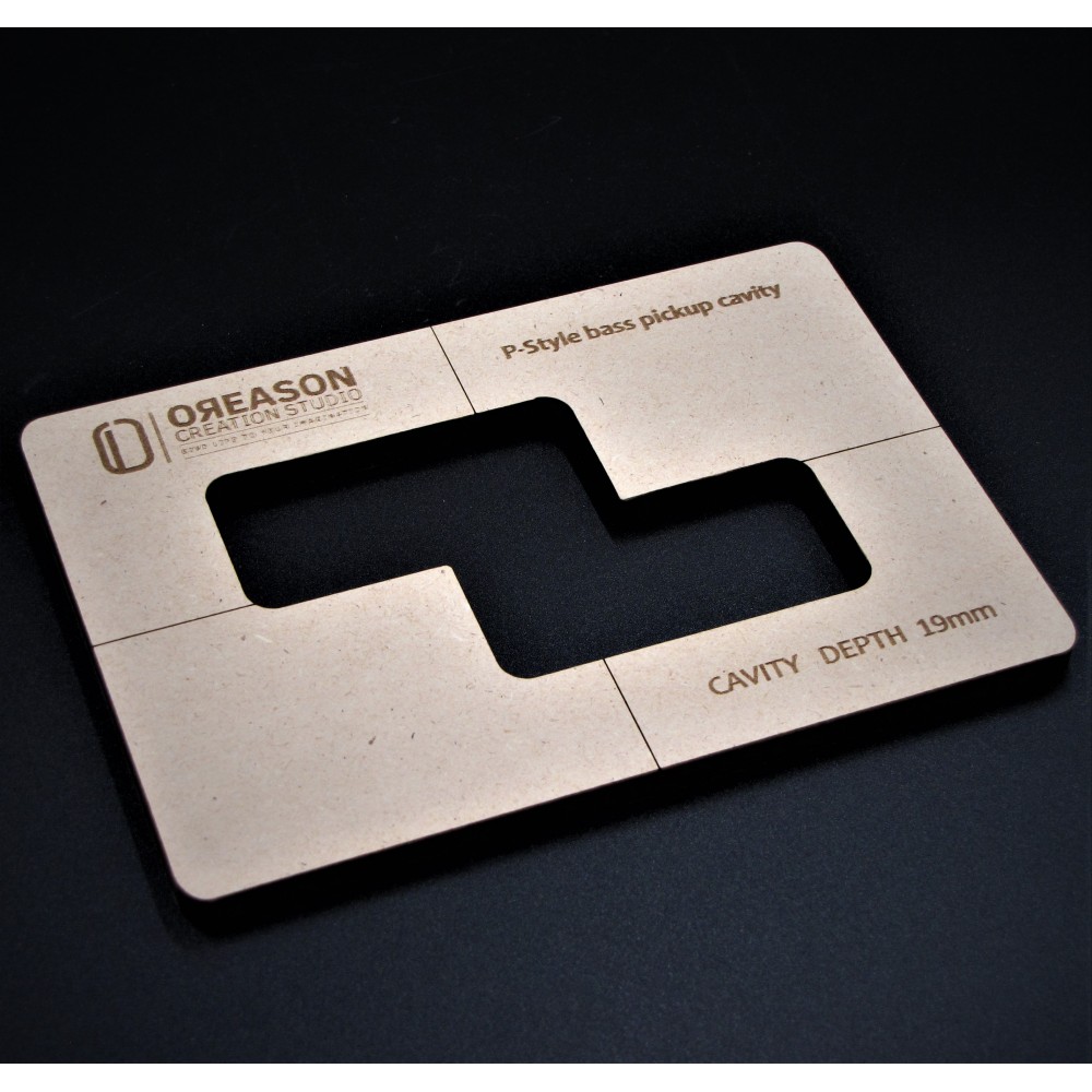 MDF P-Style Bass routing template για μαγνήτη μπάσου