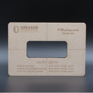 MDF P90 routing template για μαγνήτη κιθάρας