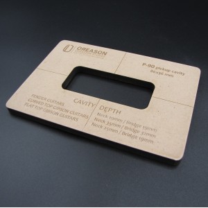 MDF P90 routing template για μαγνήτη κιθάρας