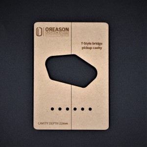 MDF T-Style Bridge routing template για μαγνήτη κιθάρας