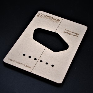 MDF T-Style Bridge routing template για μαγνήτη κιθάρας