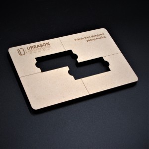 MDF P-style Bass pickguard routing template μπάσου