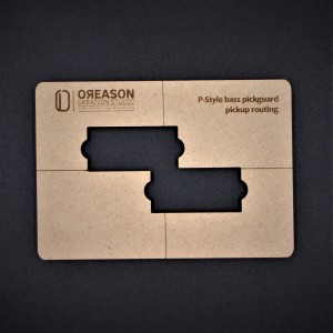 MDF P-style Bass pickguard routing template μπάσου