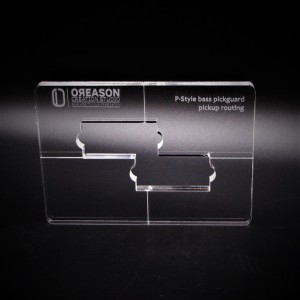 Plexiglass P-Style Bass pickguard routing template μπάσου