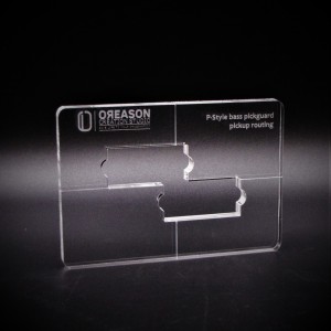 Plexiglass P-Style Bass pickguard routing template μπάσου