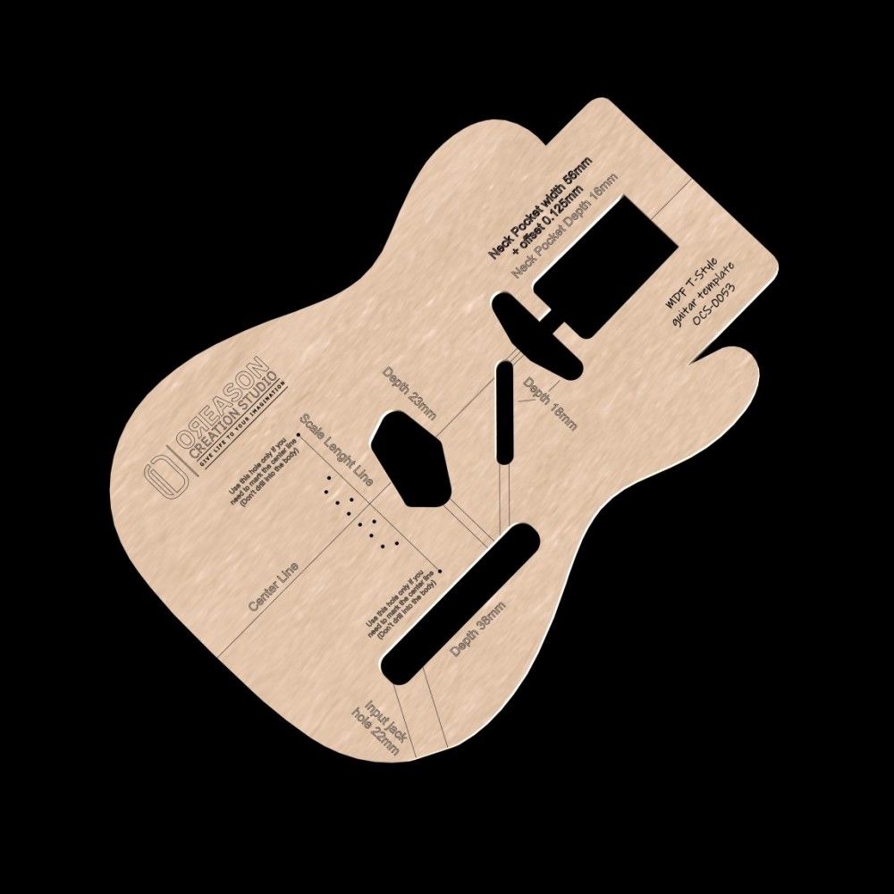 MDF T-Style FULL TEMPLATE ΚΙΘΑΡΑΣ