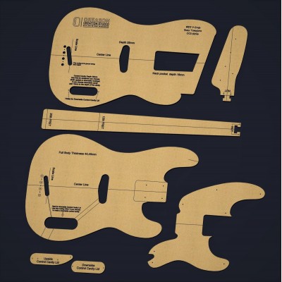 MDF P-Style 1951 BASS TEMPLATE