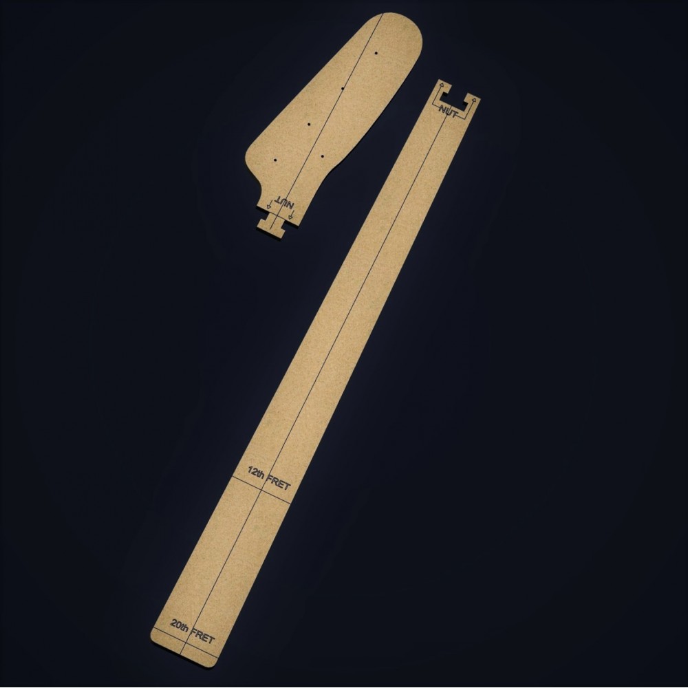 MDF P-Style 1951 BASS TEMPLATE