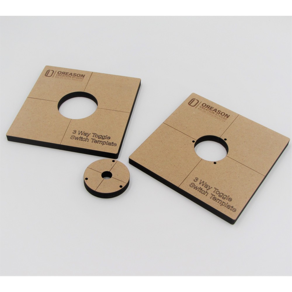 MDF 3 way toggle switch template