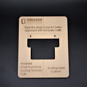 MDF Floyd Rose routing template