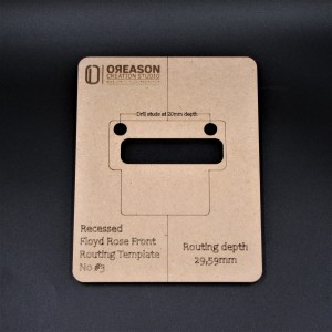 MDF Floyd Rose routing template