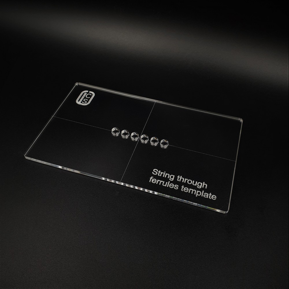 String Ferrules Template από plexiglass
