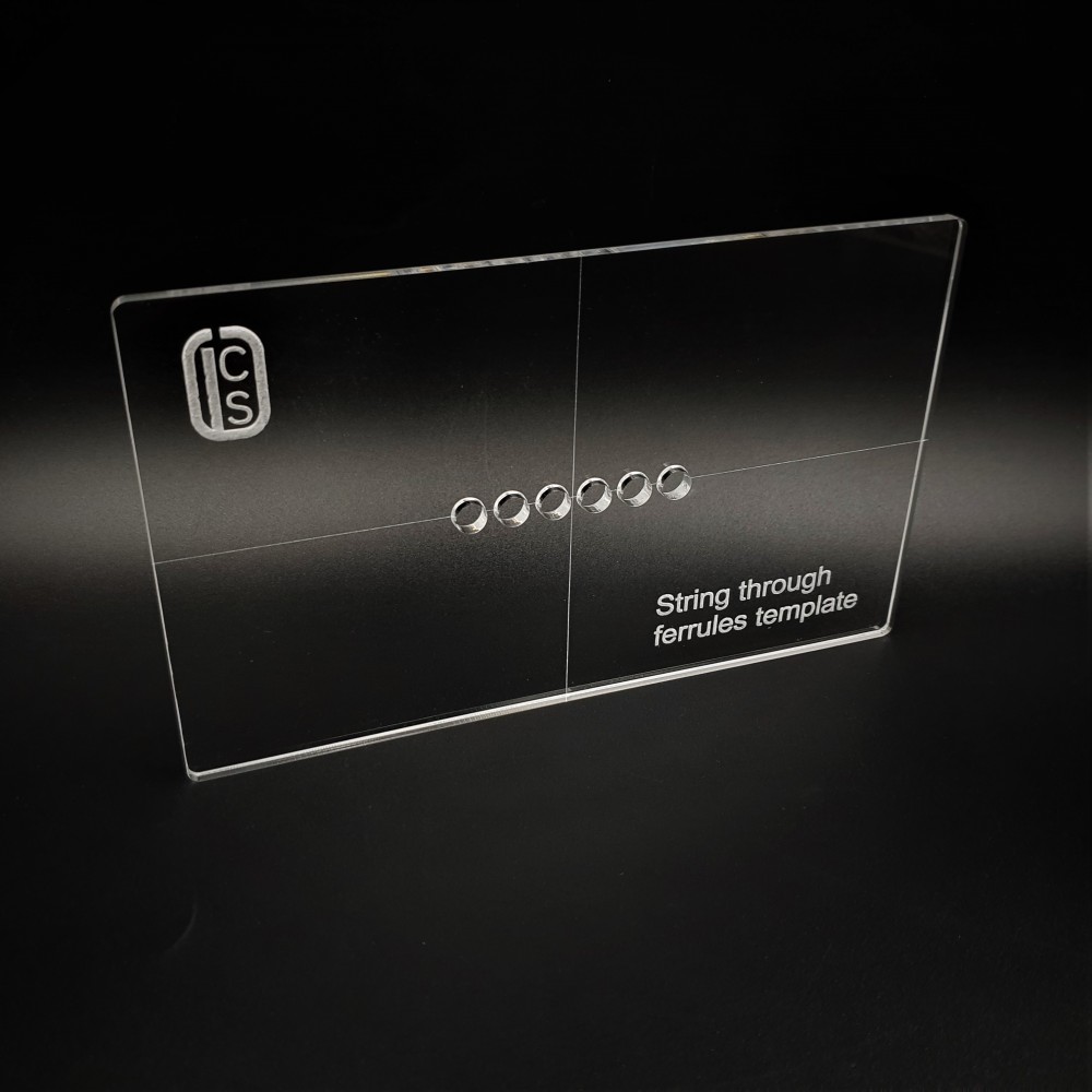 String Ferrules Template από plexiglass