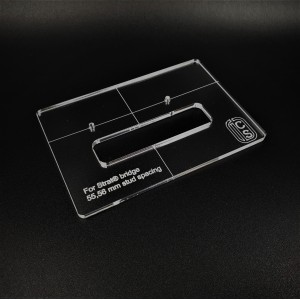 Routing template γέφυρας τρέμολο Strat® δύο σημείων