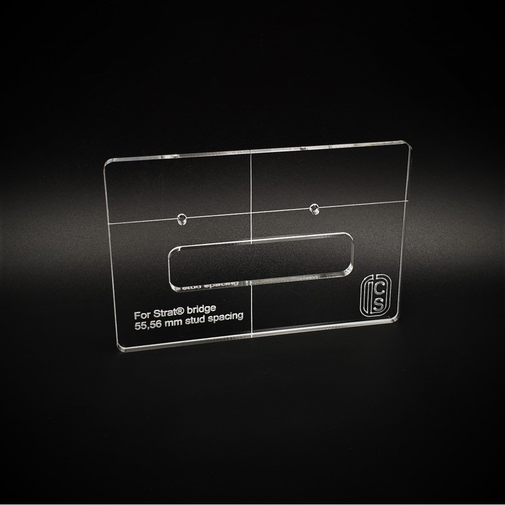 Routing template γέφυρας τρέμολο Strat® δύο σημείων