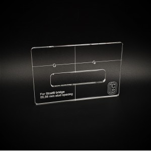 Routing template γέφυρας τρέμολο Strat® δύο σημείων