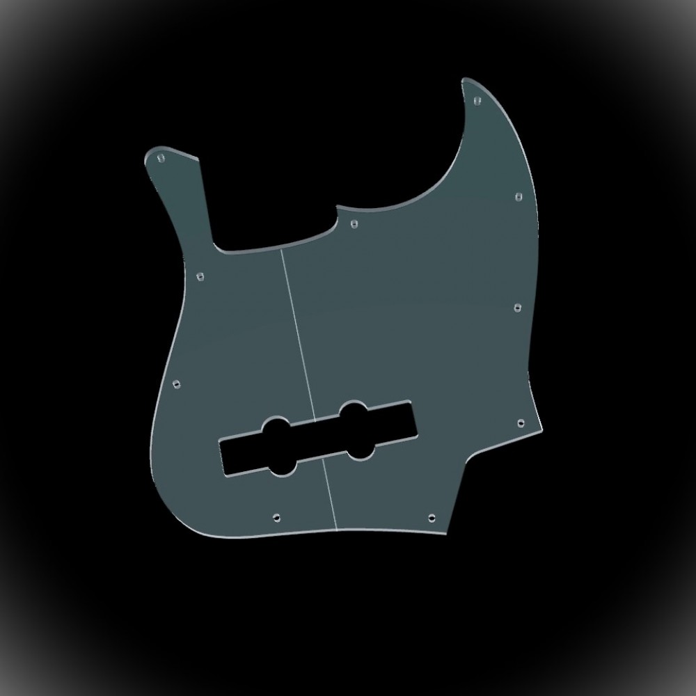 OCS J style bass pickguard template