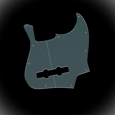 OCS J style bass pickguard template