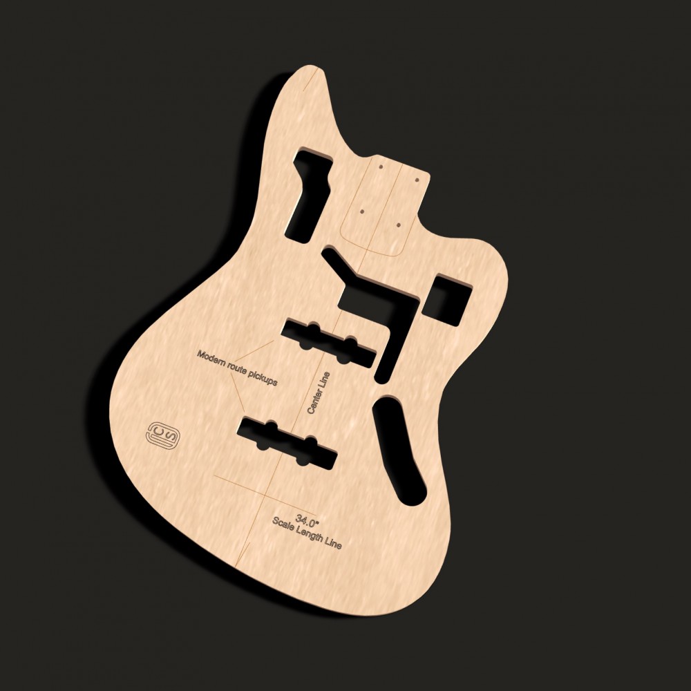Jag style bass template 